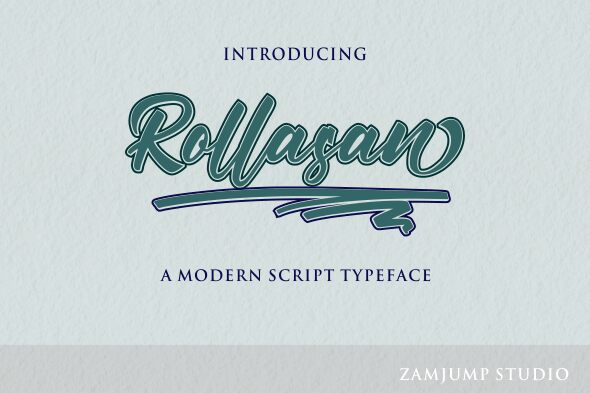 Rollasan Schriftart