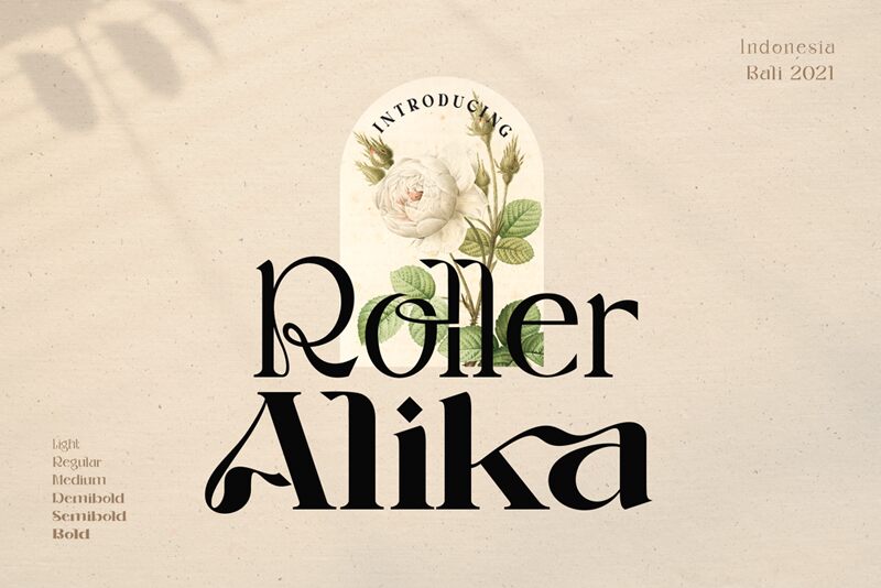 ROLLER ALIKA Czcionka