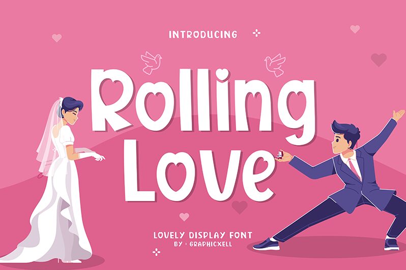 Rolling Love Schriftart