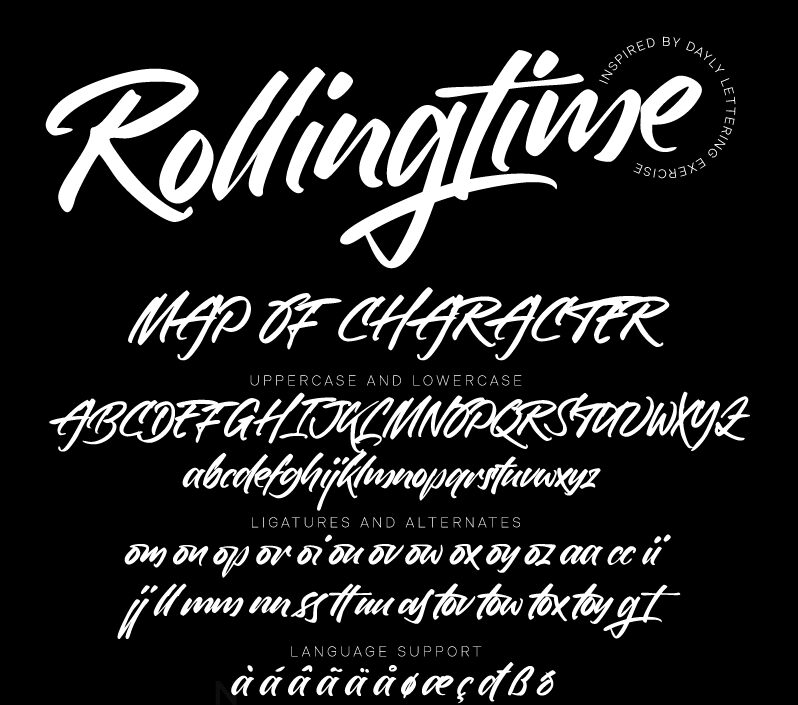Rollingtime Schriftart