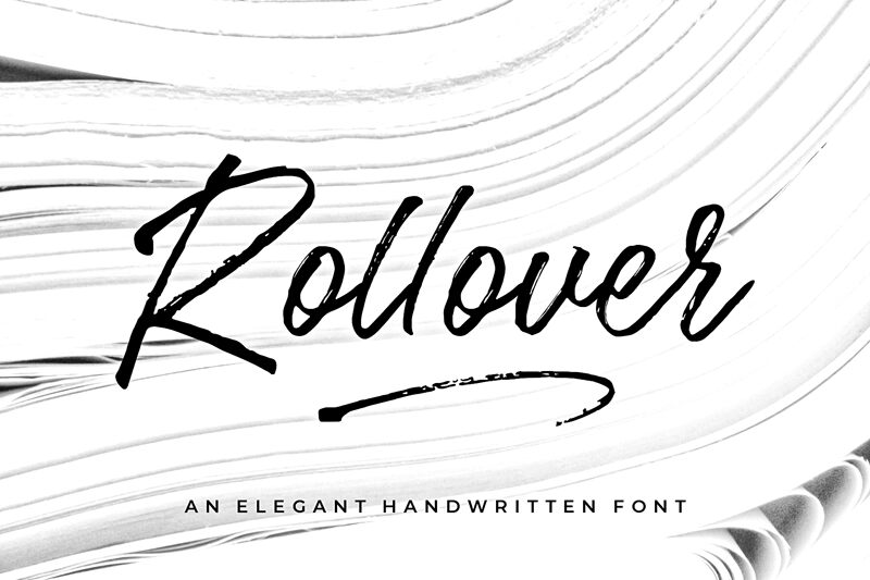Rollover Schriftart