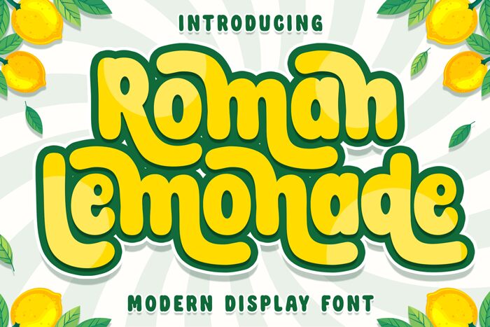 Roman Lemonade Schriftart