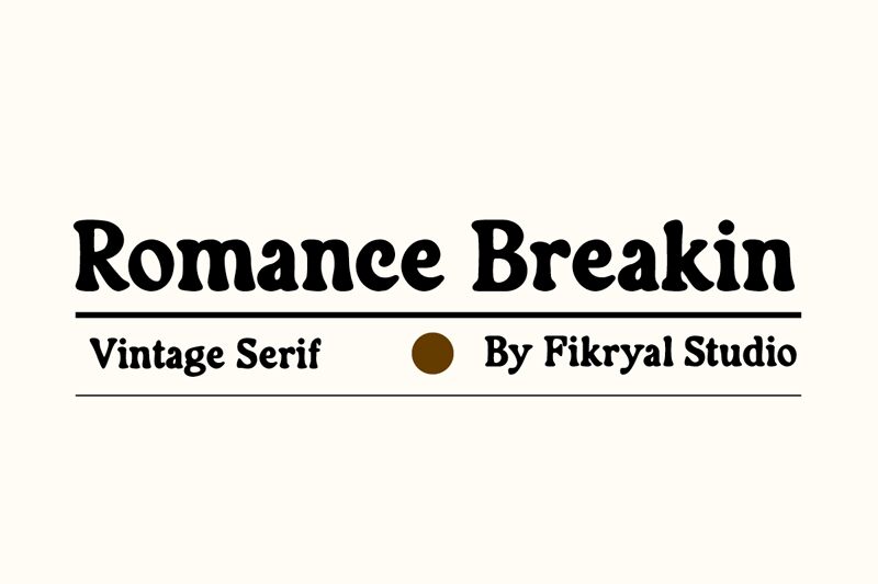 Romance Breakin Schriftart