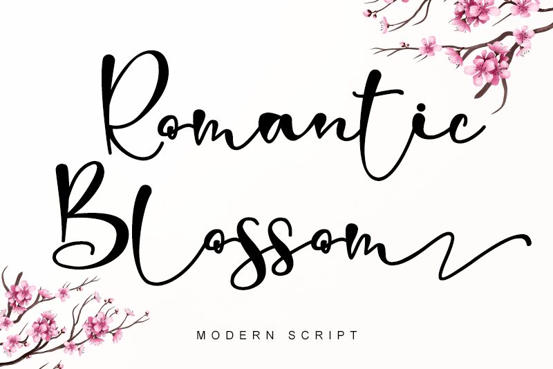 Romantic Blossom 字体