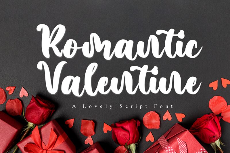 Romantic Valentine Schriftart