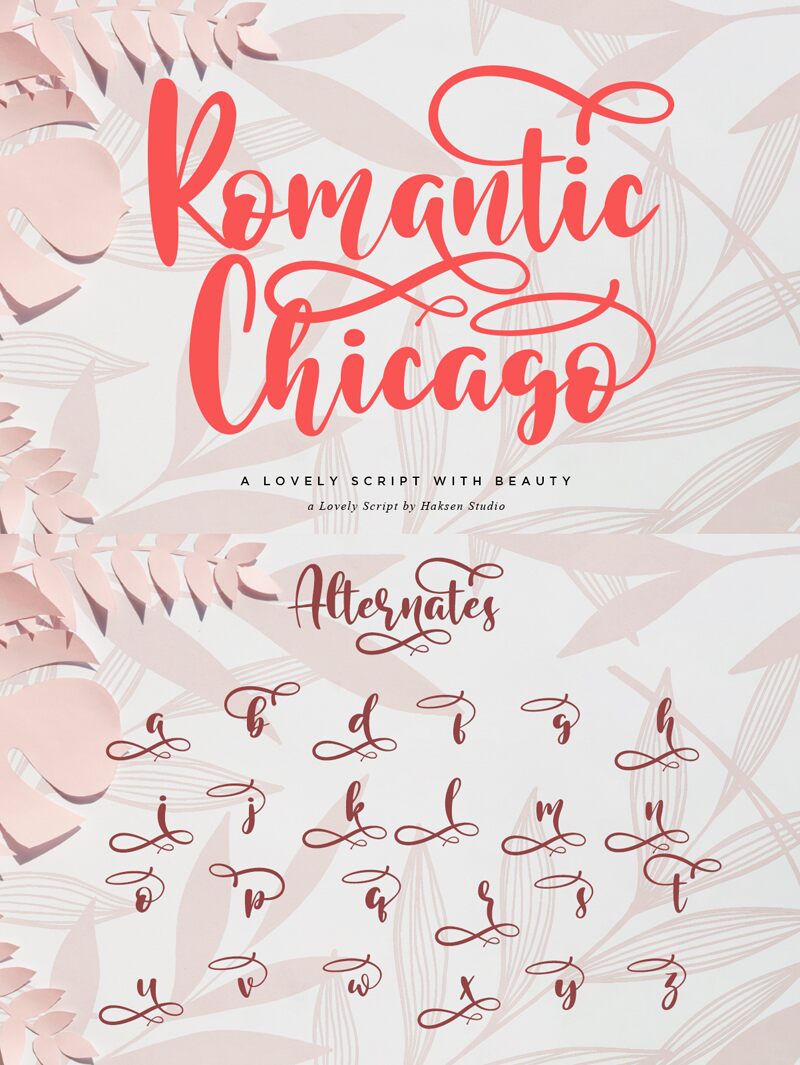 RomanticChicago Carattere