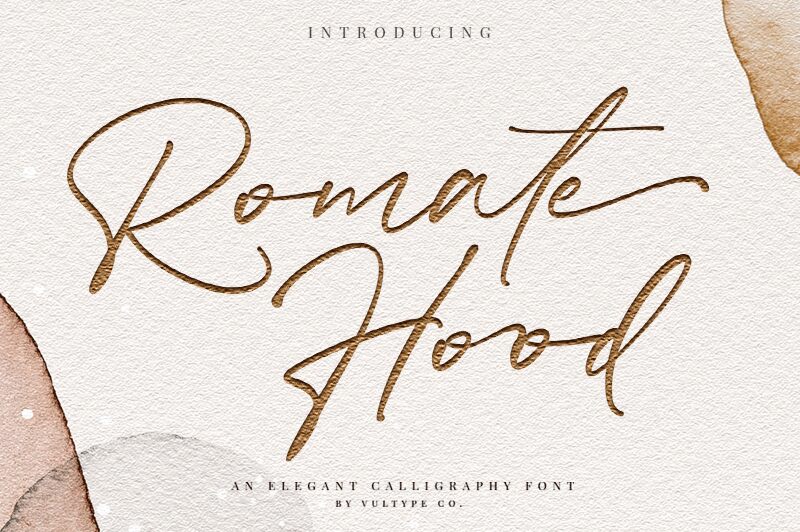 Romate Hood Schriftart