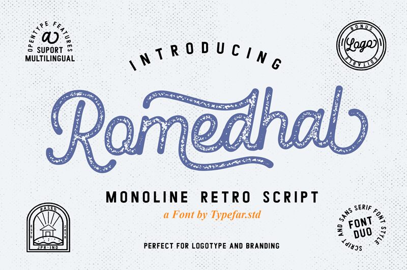Romedhal Script Schriftart