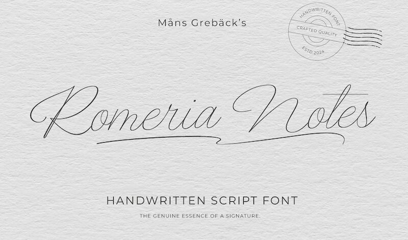 Romeria Notes フォント