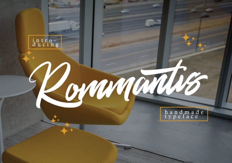 Rommantis Schriftart