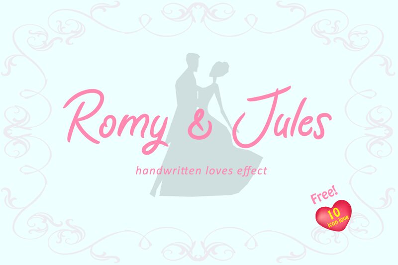 Romy & Jules — Prezentacja czcionki