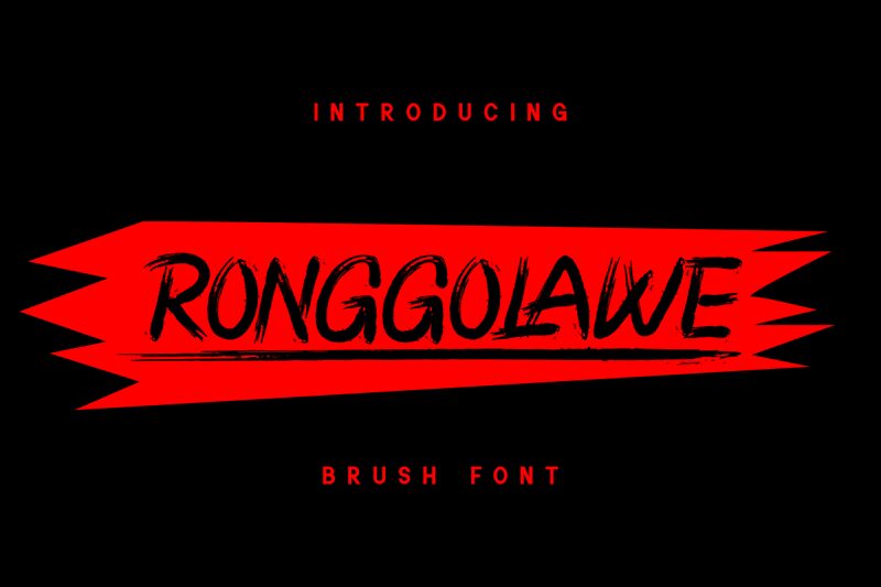 RONGGOLAWE フォント