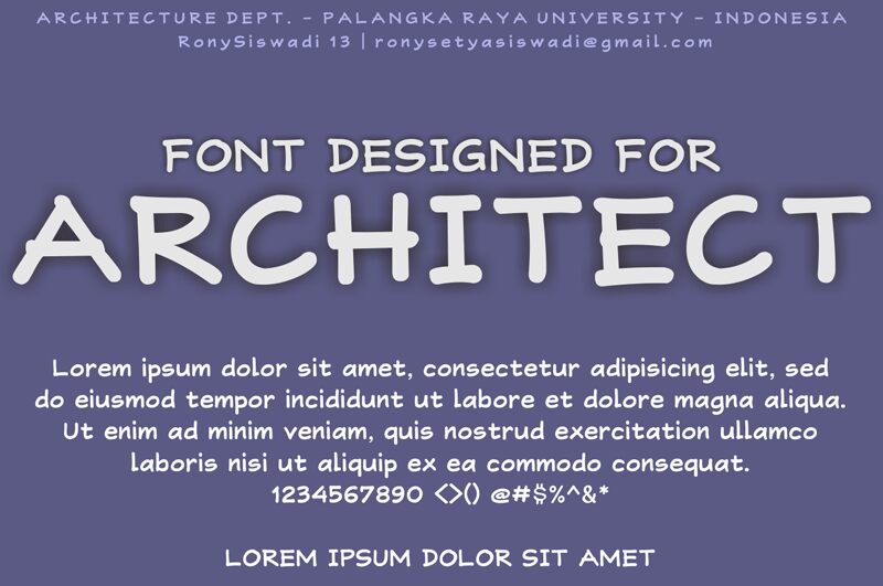 RonySiswadi Druh písma