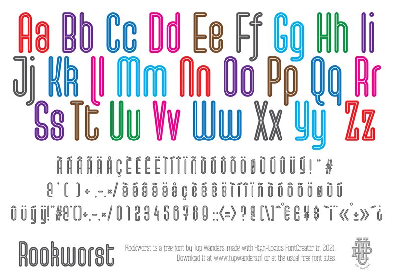 Rookworst Schriftart