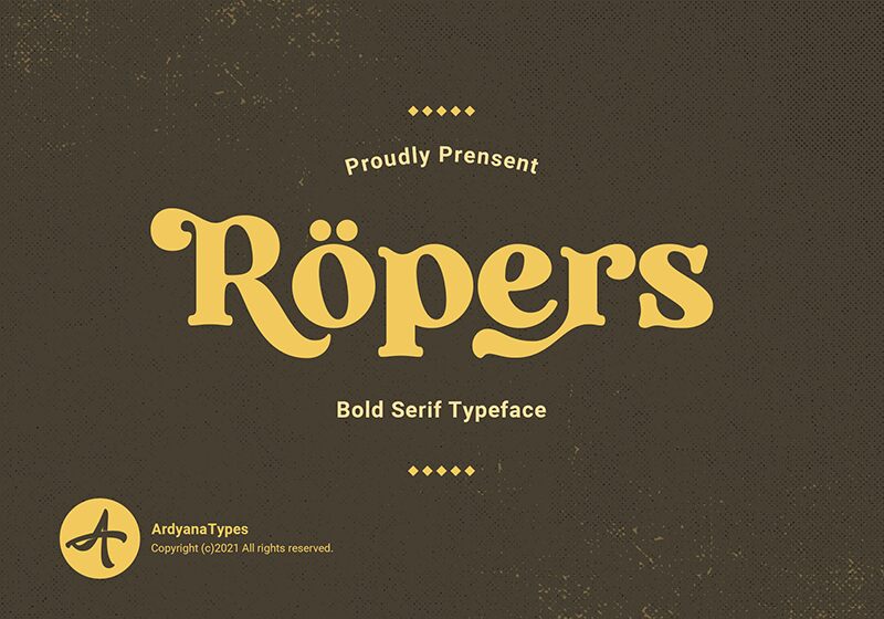 Ropers Schriftart