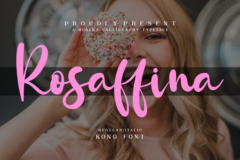 Rosaffina Schriftart