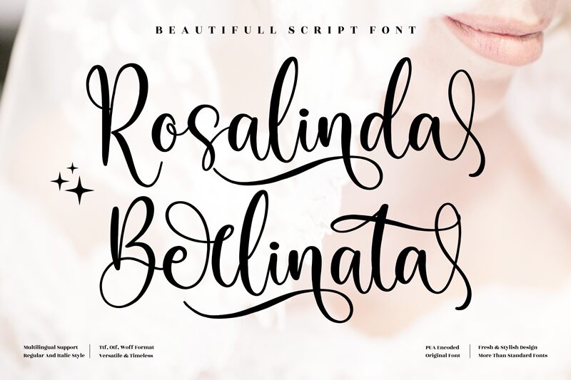 Rosalinda Berlinata Schriftart