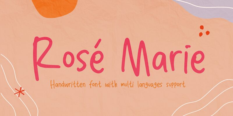 Rosé Marie Schriftart