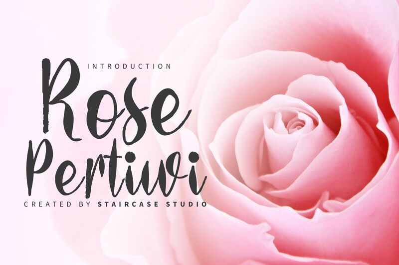 Rose Pertiwi Schriftart