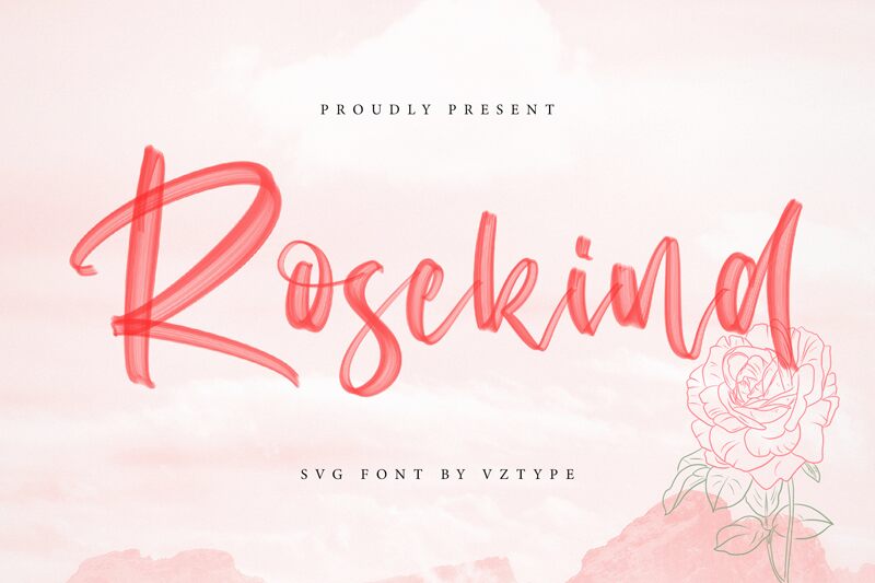Rosekind Schriftart