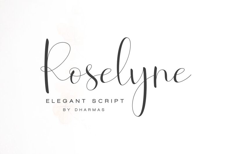 Roselyne Schriftart