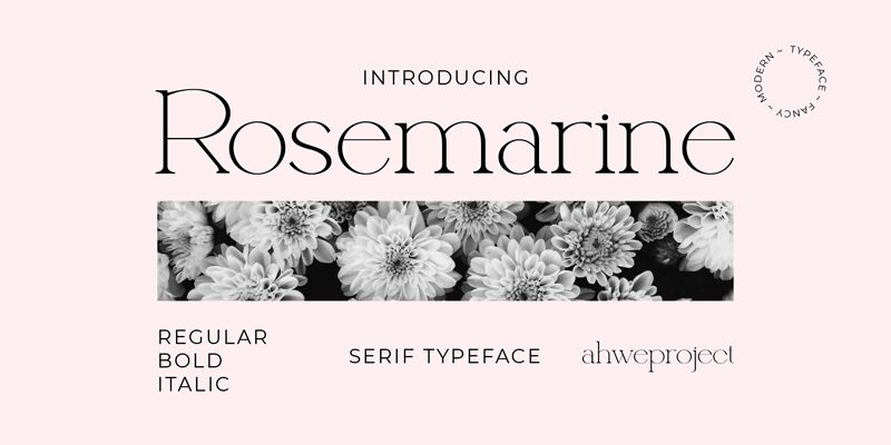 Rosemarine Schriftart