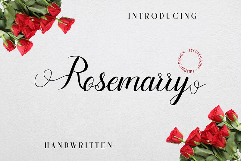 Rosemarry Schriftart