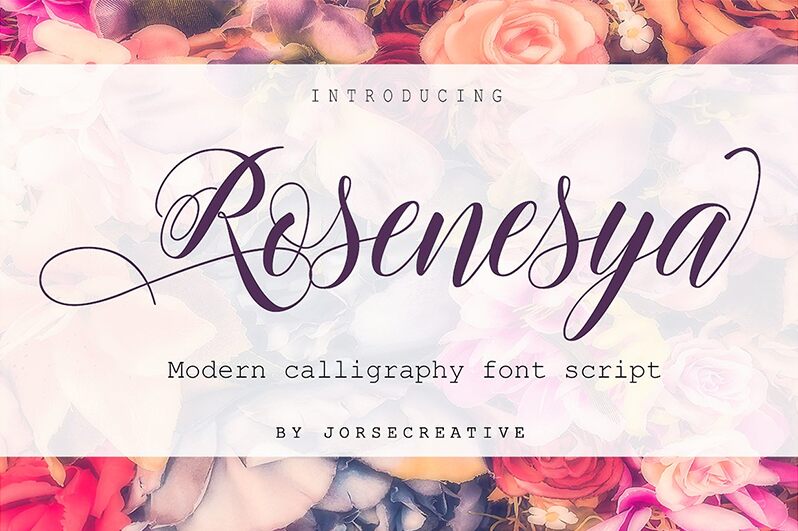 Rosenesya Schriftart