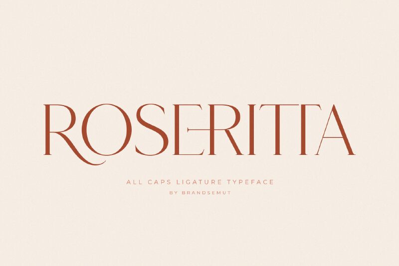 Roseritta Schriftart