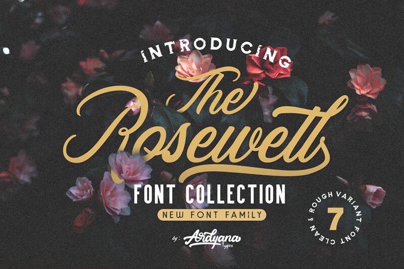 Rosewell Script Schriftart