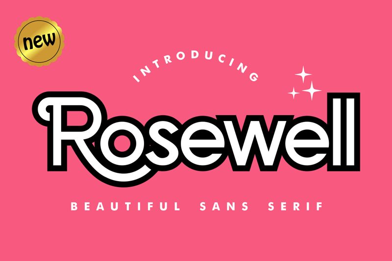 Rosewell الخط