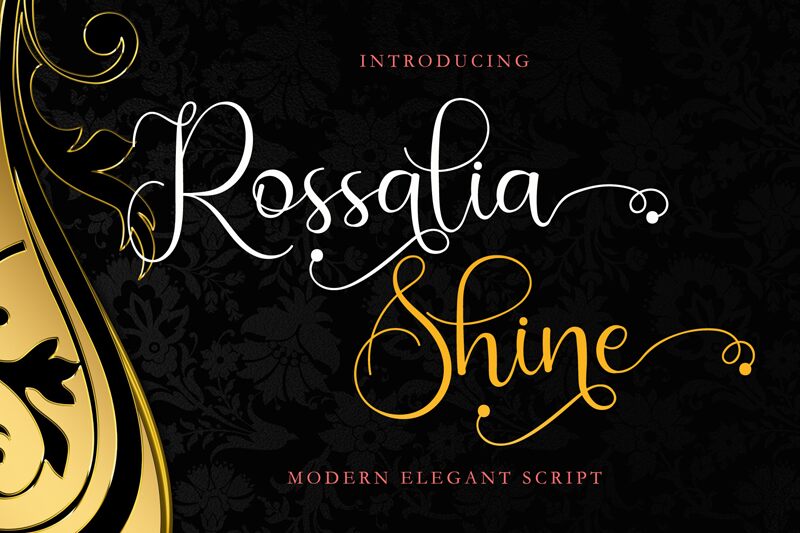 Rossalia Shine Schriftart