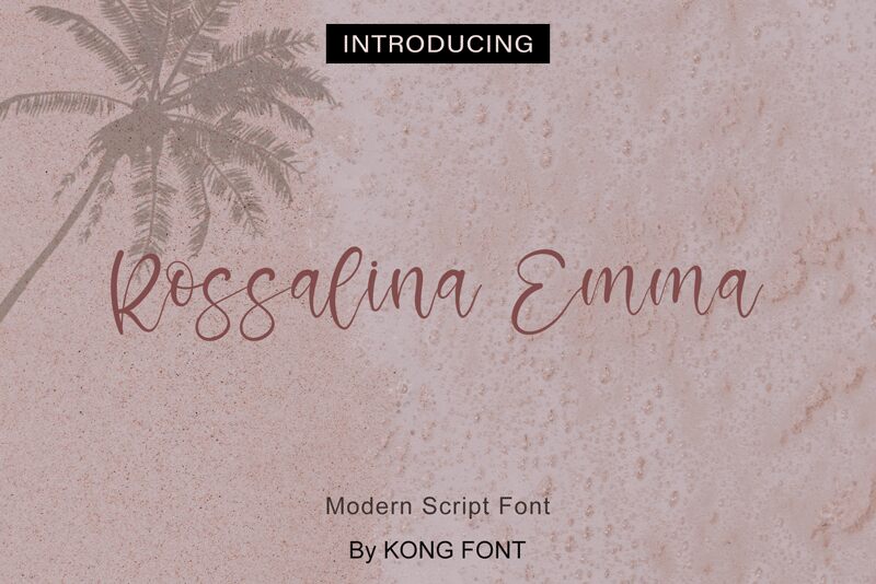 Rossalina Emma Schriftart