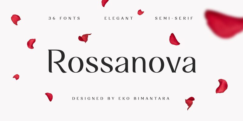 Rossanova Schriftart