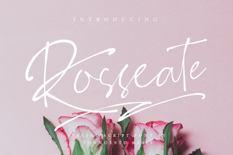 Rosseate Schriftart