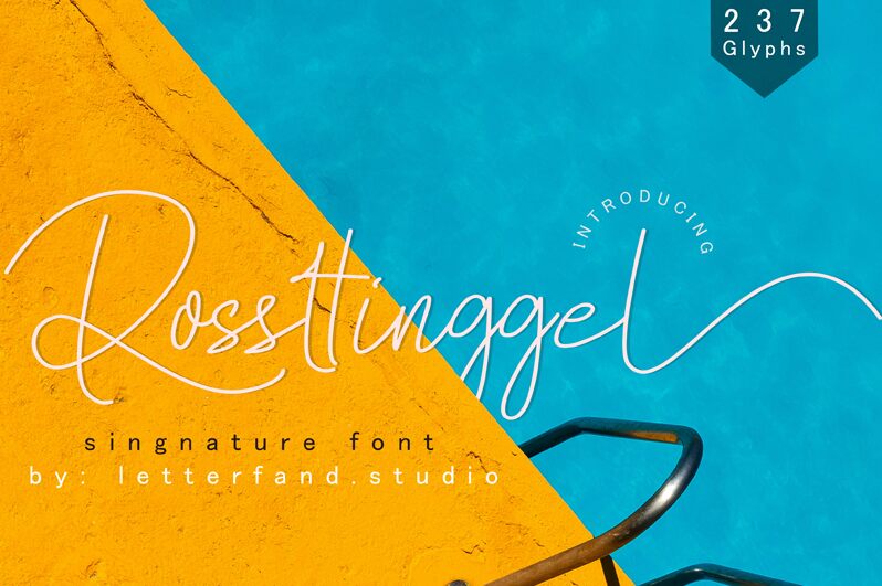 Rossttinggel Schriftart