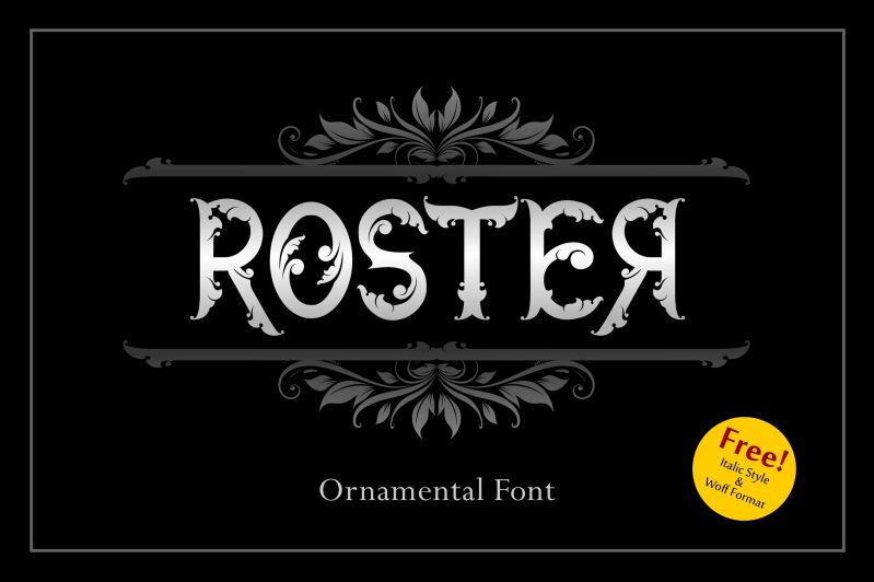 Roster Schriftart