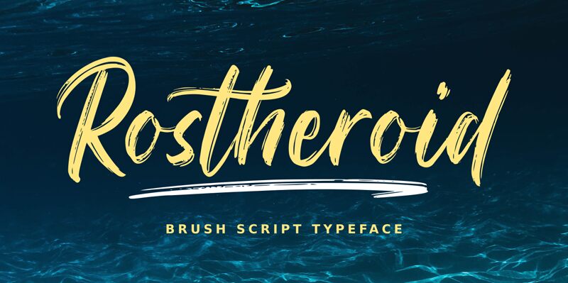 Rostheroid Schriftart