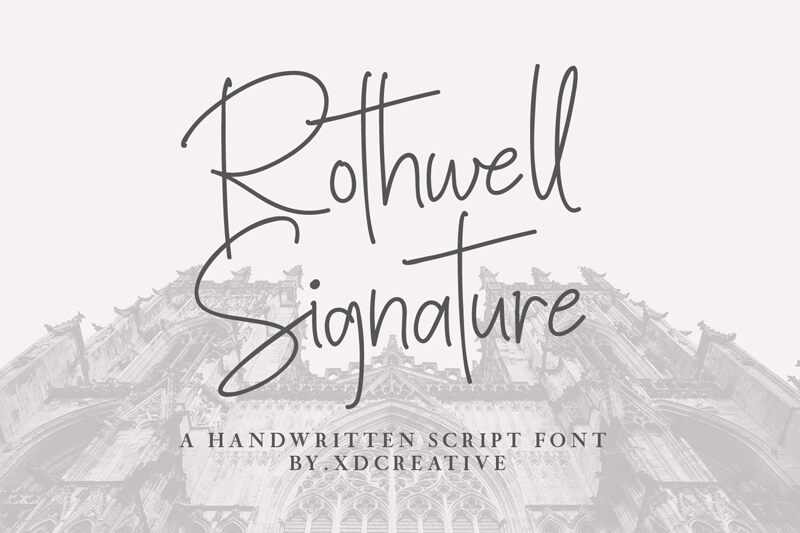 Rothwell Signature Font