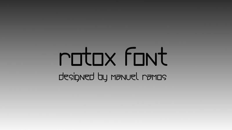 Rotox Schriftart