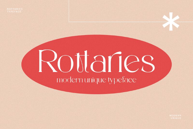 Rottaries Schriftart