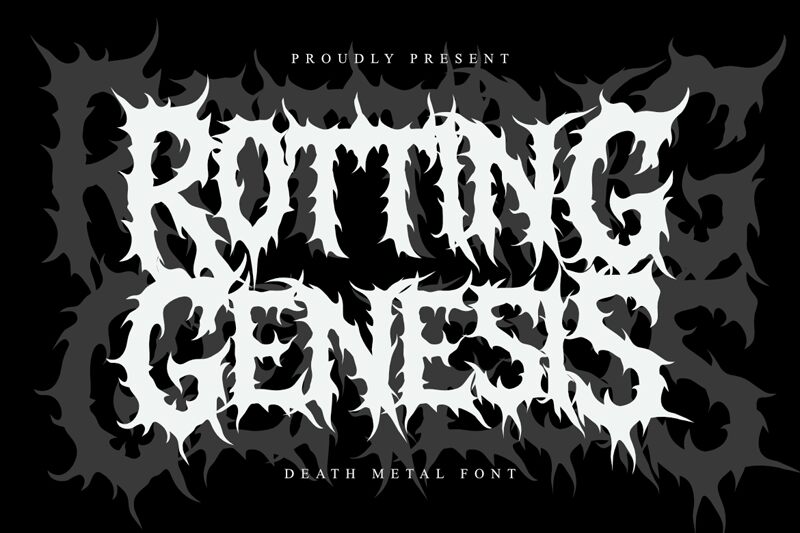 Rotting Genesis Regular — Font presentation