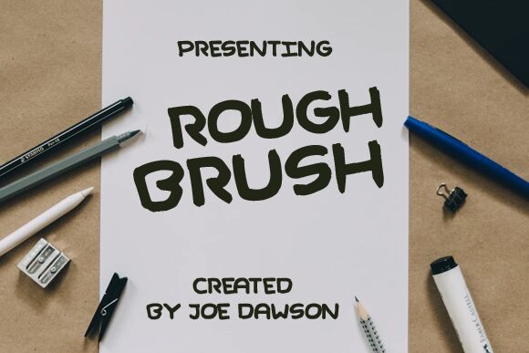 Rough Brush Schriftart