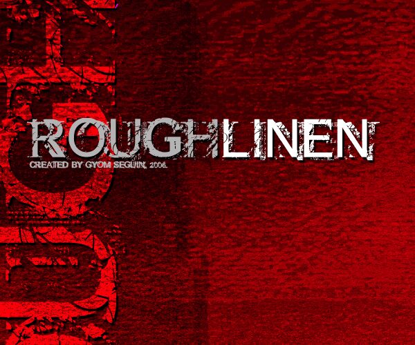 Rough linen Czcionka