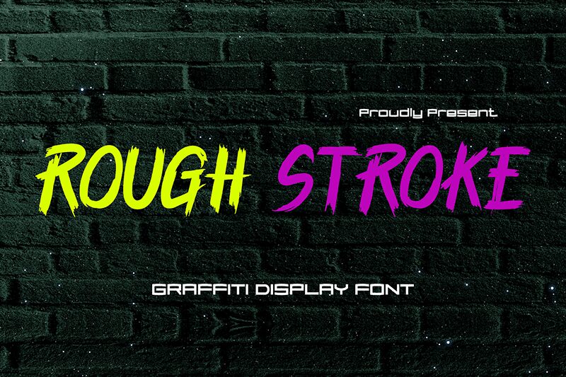 ROUGH-STROKE Carattere