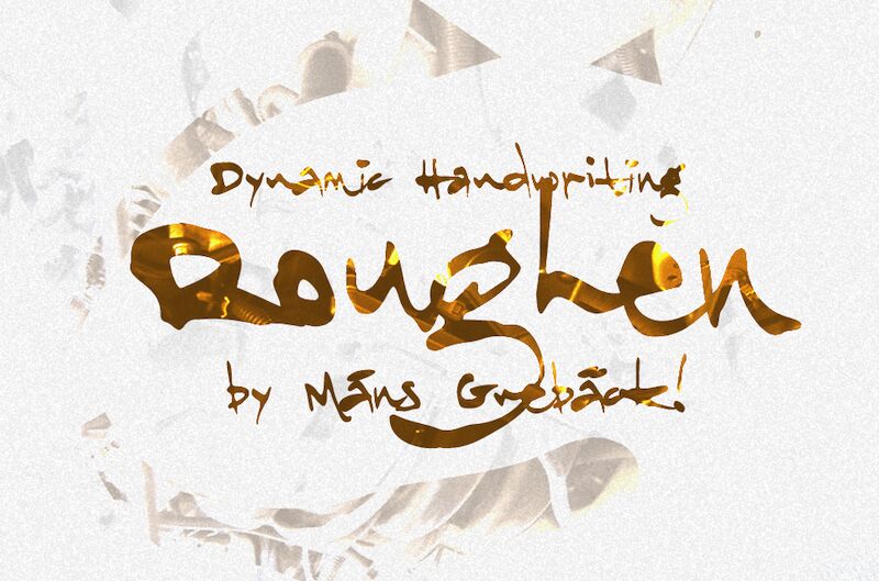 Roughen Schriftart