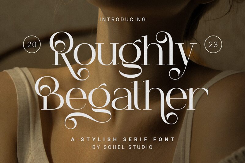 Roughly Begather Schriftart
