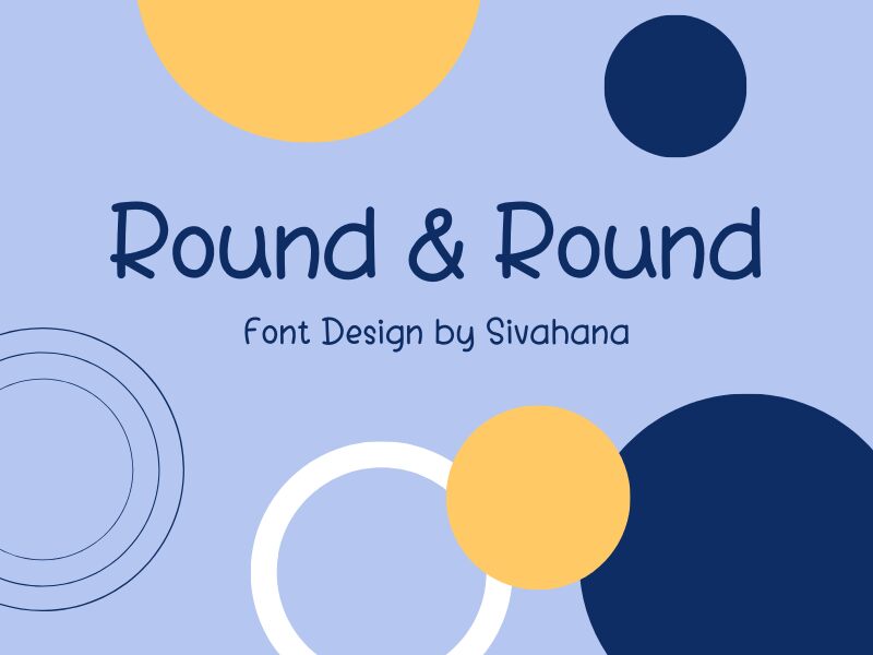 Round and Round フォント