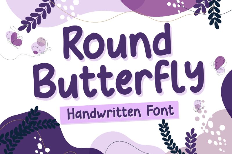 Round Butterfly Schriftart