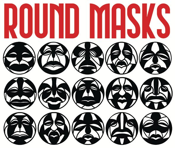 Round Masks Carattere